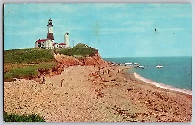 Montauk New York - Montauk Point Lighthouse - Vintage Postcard - Posted • $4.44