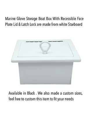 Marine Glove Starboard Boat Box With Starboard Lock Lid Lifetime Warranty • $125.99