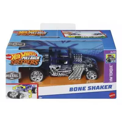 Hot Wheels Bone Shaker Pull Back Speeder 1:43 Scale Vehicle • £12.99