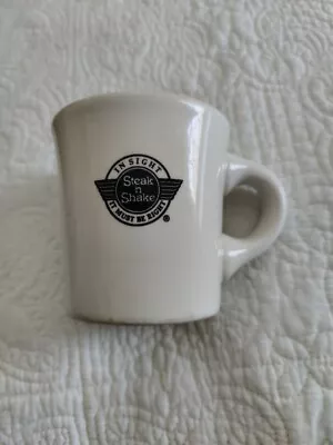 Vintage Steak N Shake Coffee Mug Buffalo China Heavy 3 1/2  Tall • $9.99