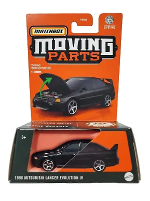 New Matchbox 2024 Moving Parts - 1996 Mitsubishi Lancer Evolution Iv Black • $12.90