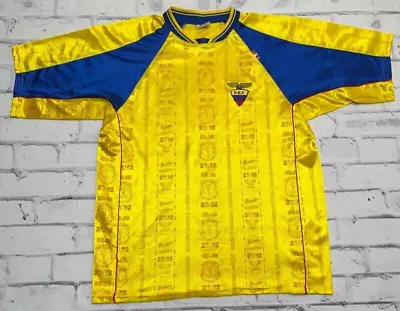 Ecuador Jersey Men's Vintage Football Club FC Soccer 2002 World Cup Korea Japan • $140.99