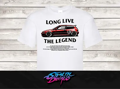 Honda Civic Legend Premium Quality T-shirt Jdm Apparel Car Culture Rwb Kanjo • £16.99