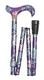 £32.99 • Buy Classic Canes Fashionable Height Adjustable Folding Walking Stick - Ladies Pu...