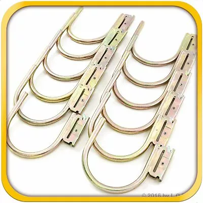 12 E Track Round J Hook System RV Trailer Flatbed Helmet Motorcycle Jacket Rack • $52.45