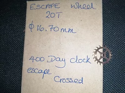 400 Day Clock Escape Wheel  • £20