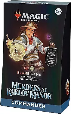 Magic The Gathering Murders At Karlov Manor Blame Game Commander Deck • $39.95