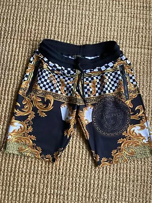 VERSACE SWIM TRUNKS SHORTS Small Without Tags. Cool Summer Zip Pockets Low Price • $49.99