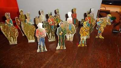 Vintage Marx Tin Litho Metal Toy Soliders Target Game Pieces Lot Of 14 • $24.99