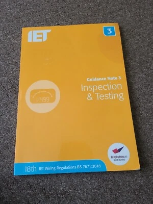 £15 • Buy Inspection & Testing By The Institution Of Engineering And Technology(Paperback)