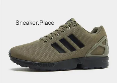 Adidas Originals ZX Flux Men's Trainers In Green And Black Limited Stock • $292.88