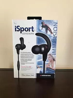 USED Monster ISport Immersion In-Ear Headphones With ControlTalk 128700-00 Black • $35