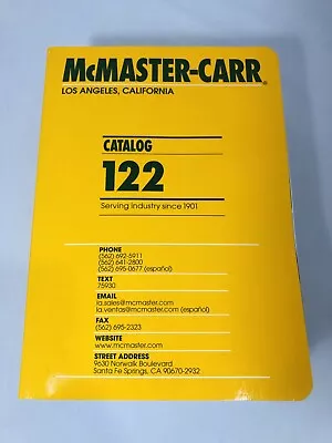 McMaster-Carr Catalog 122 Los Angeles • $24.95