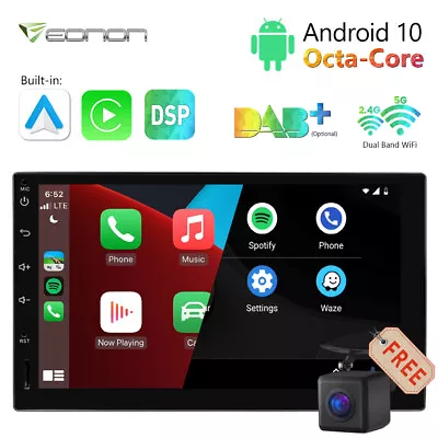 CAM+Eonon 7  IPS Smart Android 8Core Double 2DIN Tablet Car Radio Stereo GPS DSP • $182.63