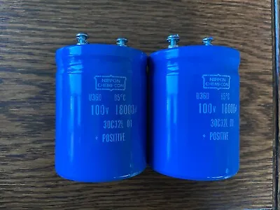 2 New McIntosh MC250 MC2120 MC2125 MC2505 Main Filter Capacitors 18000 Uf 100v • $80