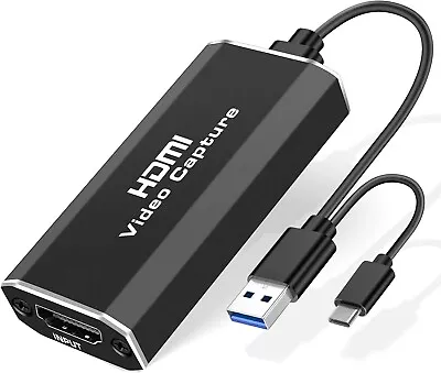 HDMI Video Capture Card 1080p 60fps 4K HDMI To USB Video Game Capture Card • $10.99
