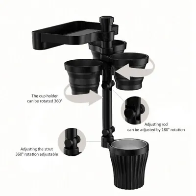 $74.99 • Buy Adjustable Car Cup Food Tray Holder Cell Phone Mount 360 Swivel