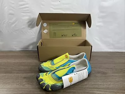 Vibram Five Fingers V-On Slip On Sz 36 14K3002 Outdoor Running Blue Yellow Limon • $74.99