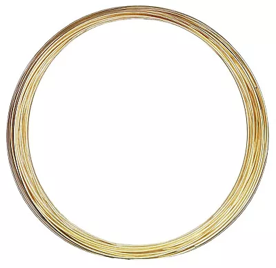 14/20 Yellow Gold-Filled Wire | Round | Dead Soft | 10-30 Gauge | 1-10 Ft | USA • $167.99