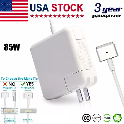 Power Adapter 85W For Mac Book Pro & Air 13 Inch-15 Inch Retina Charger 2T-Tip • $14.89