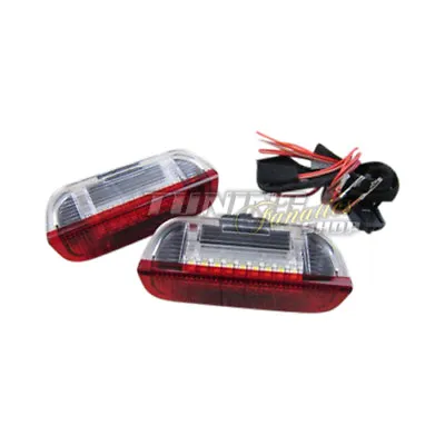 2x LED SMD Door Lighting Interior Lighting Red / White #2 For VW Seat Skoda • $32.06