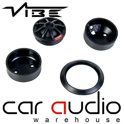 Vibe Slick 1 25mm 1 Inch 150 Watts Silk Dome Car Audio Tweeters (Pair) • £23.95