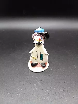 Vintage Signed Zampiva Porcelain Spaghetti Hair Clown With Bowtie  • $14.95