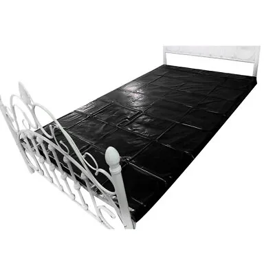 Waterproof Black PVC Bed Sheet Cover For Wet Games Full Size Bedding Sheet USA • $17.59