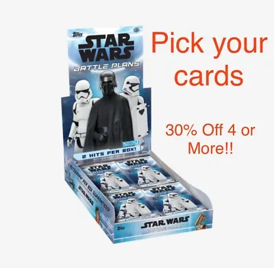 Topps Star Wars Battle Plans 2021 - Pick Your Card - Base Cards 1-100 • £0.99