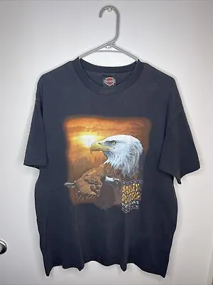 Vintage 1992 Harley-Davidson Screaming Eagle No Fear Large T-Shirt Size L • $50