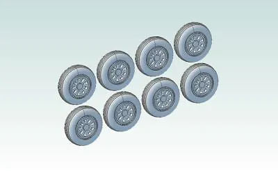 Click2detail 1:72 B-36 Early Style Main Wheels (For Monogram B-36 Peacemaker) • $29.99