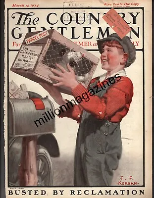 1924 Country Gentleman March 15 - Mail Order Puppies - J F Kernan; Uncle Tom • $32.50