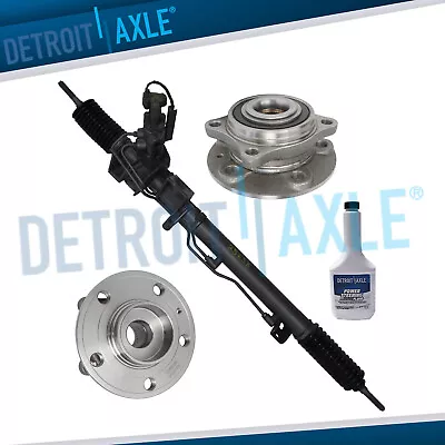 4pc Power Steering Rack And Pinion Front Wheel Hub For 01-03 Volvo S60 S80 V70 • $277.92