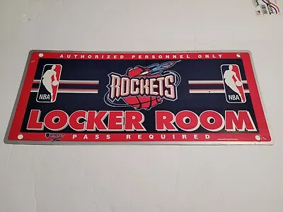 NBA Houston Rockets Locker Room Sign 19  X 8.25  • $13.11