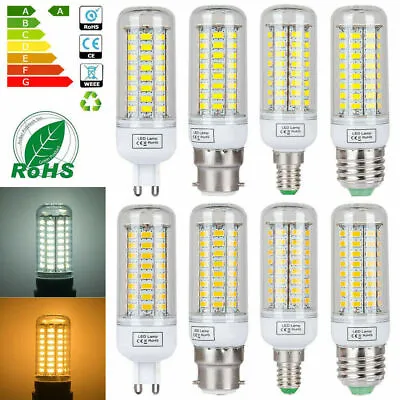 110V 220V E12 E14 E27 G9 B22 7W 12W 15W 20W 25W 5730SMD LED Corn Light Bulb Lamp • $5.24
