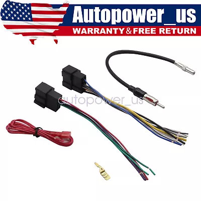 Car Stereo Wiring Combo Harness&Antenna Adapter For Chevrolet Silverado 2008-13 • $9.95