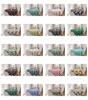 $28.99 • Buy Ambesonne Tropical Summer Round Tablecloth Table Cover For Dining Room Kitchen