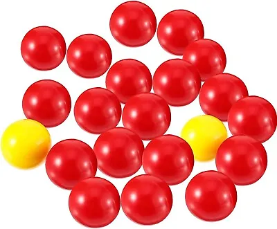 Hungry Hungry Hippos 21 Game Replacement Marbles 19 Red And 2 Yellow Balls • £4.97