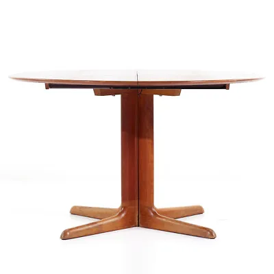 Skovby Mid Century Danish Teak Expanding Dining Table With 2 Leaves • $3347