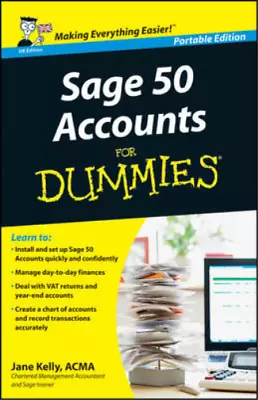 Sage 50 Accounts For Dummies Whs Travel Kelly Jane Used; Good Book • £3.83