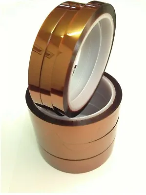 Kapton Tape Adhesive Various Sizes 66M Length With A 0.06mm Thickness  • £3.50