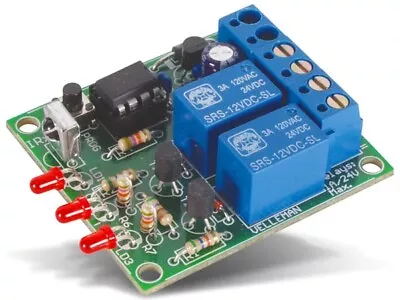 [ Whadda Velleman WSRC161 ] 2-Channel IR Remote Receiver (Kit) • $19.45