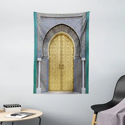 Moroccan Tapestry Antique Doors Artistic Print Wall Hanging Decor • $26.99