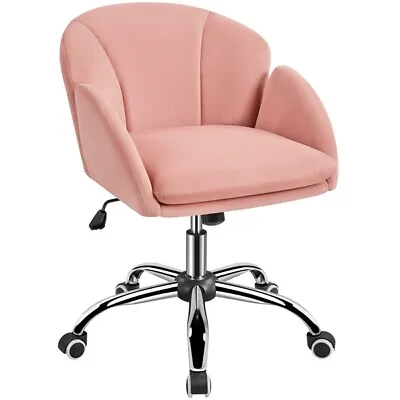  Desk Chair Computer Chair Office Chair Makeup Vanity Chair With Armrests Home • £65.99