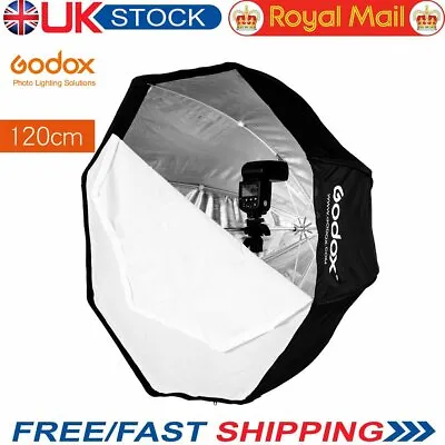 UK 120cm Godox Portable Octagon Softbox Umbrella Brolly Reflector For Speedlite • £25.99