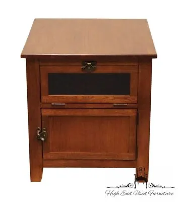 PETERS REVINGTON Solid Oak Contemporary Mission Style 22  Accent Storage End ... • $395.99