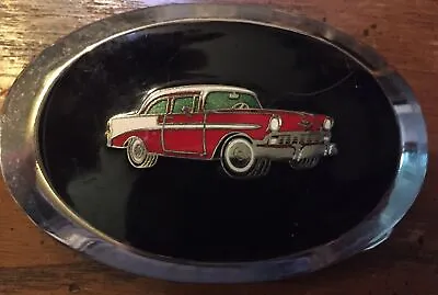 1957 Chevy Chevrolet 1957 Muscle Classic Car Racing 1980s Vtg Belt Buckle • $22