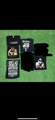 Lot 5 Metal Band Tees Sacrilege Triptykon Black Death Lustmord Akashaa Goth • $129.99