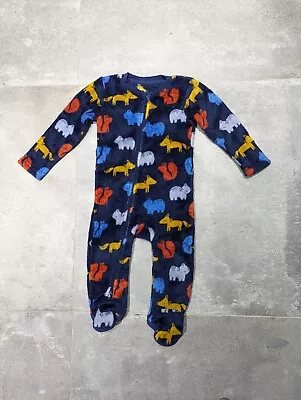 Baby Boys Age 9-12 Month Fleece Sleepsuit • £2.50