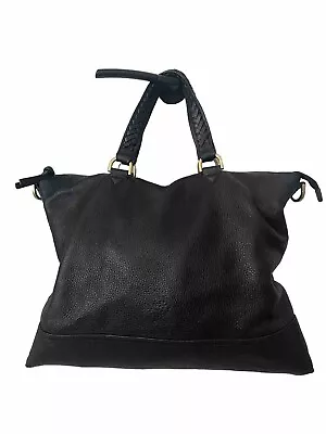 MULBERRY Bag Effie Tote Black Spongey Pebble Leather Weekend Bag • £135